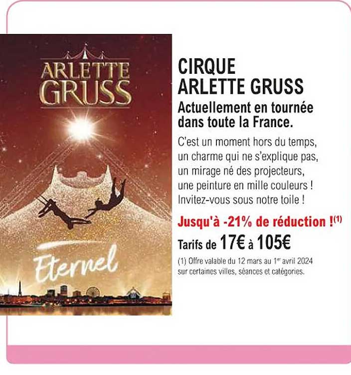 cirque arlette gruss - actuellement en tournée dans toute la france