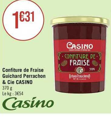 confiture de fraise guichard perrachon & cie casino