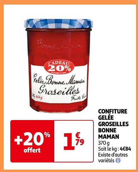 confiture gelée groseilles bonne maman