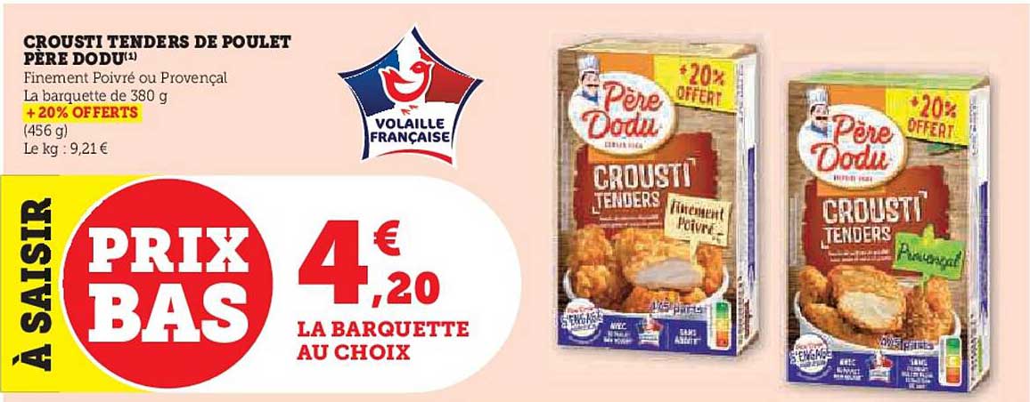 crousti tenders de poulet père dodu