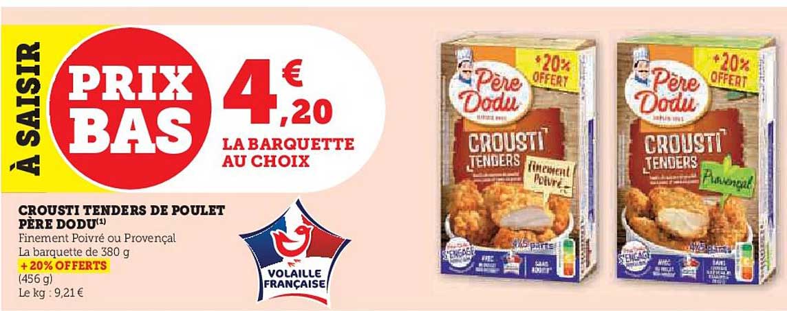 croustin tenders de poulet père dodu