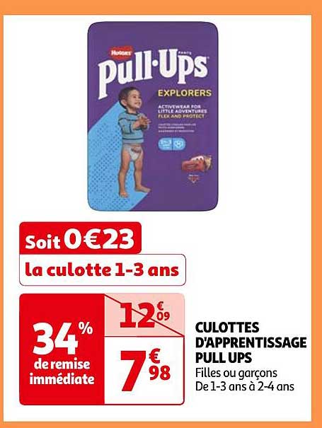 culottes d'apprentissage pull ups