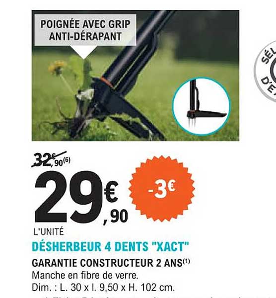 Désherbeur 4 Dents "xact"