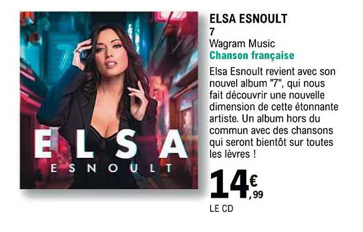 elsa esnoult 7 wagram music - chanson française