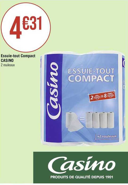essuie-tout compact casino