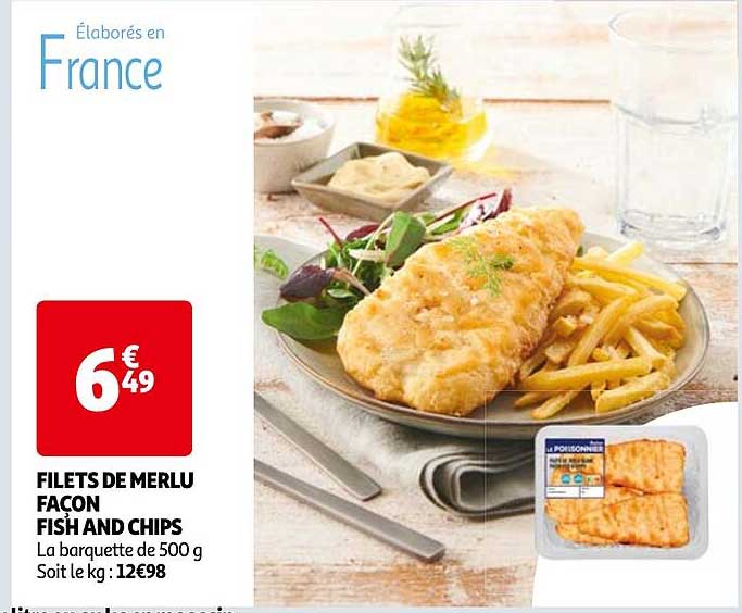 filets de merlu façon fish and chips