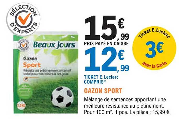 gazon sport beaux jours