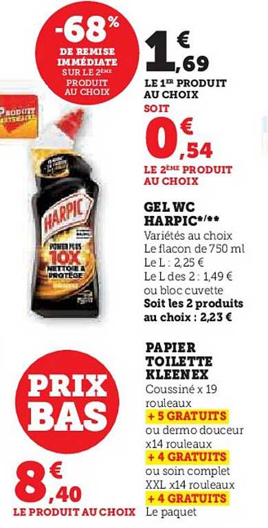 Gel Wc Harpic Papier Toilette Kleenex