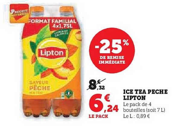 Ice Tea Pêche Lipton