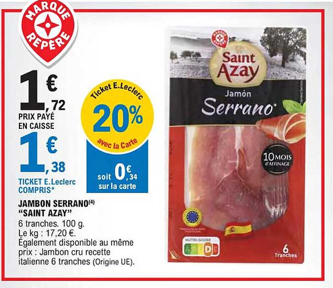 jambon serrano "saint azay"