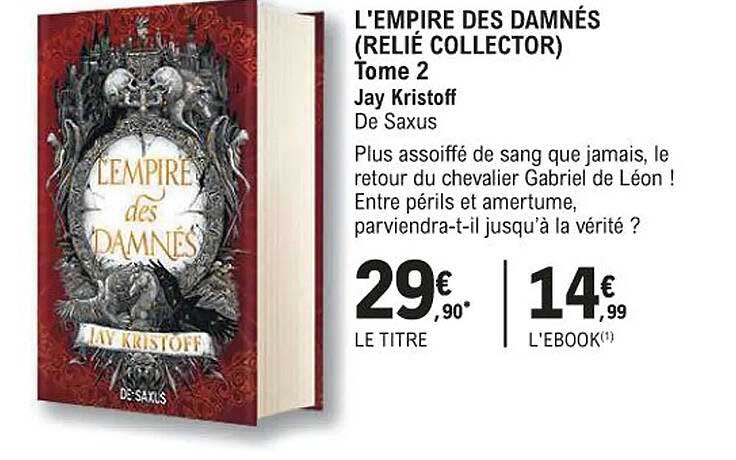 l'empire des damnés ( relié collector) tome 2 - jay kristoff