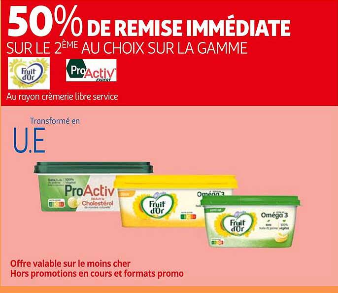 la gamme fruit d'or, proActiv