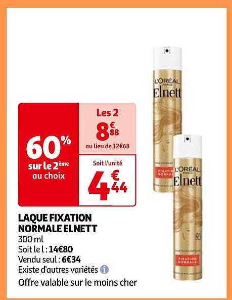 laque fixation normale elnett