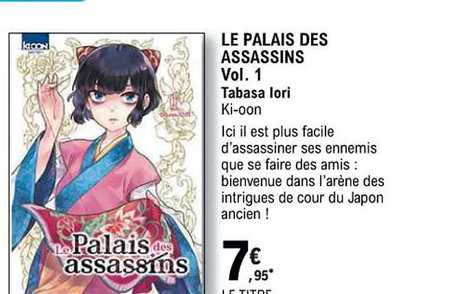 le palais des assassins vol. 1 tabasa iori - ki-oon
