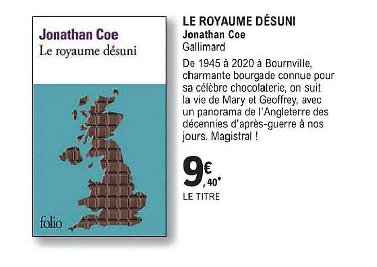 le royaume désuni - jonathan coe