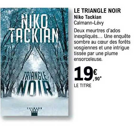 le triangle noir - niko tackian