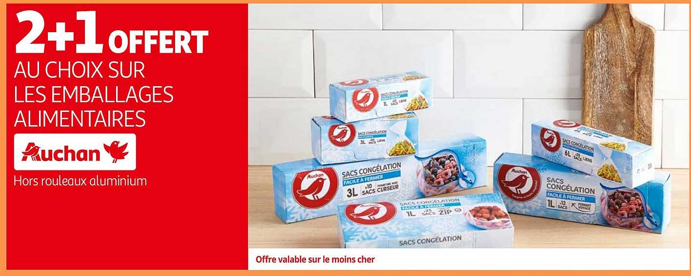 les emballages alimentaires auchan