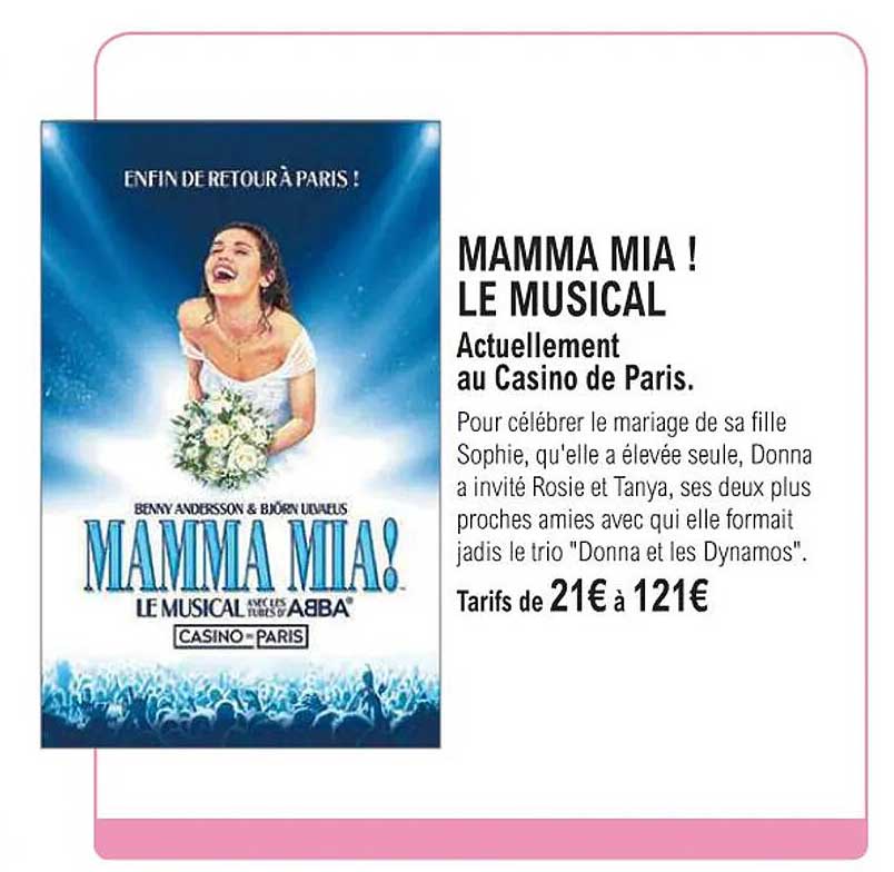 mamma mia ! le musical