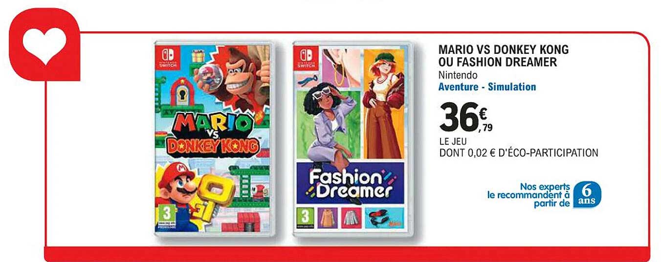 mario vs donkey kong ou fashion dreamer