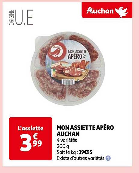 mon assiette apéro auchan