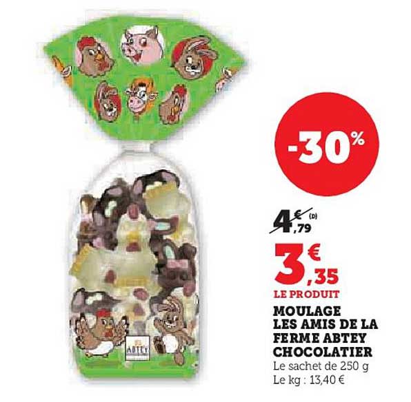 moulage les amis de la ferme abtey chocolatier