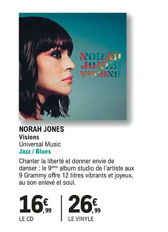 norah jones - visions - universal music - jazz /blues