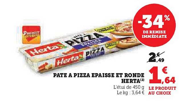 Pâte à Pizza épaisse Et Ronde Herta