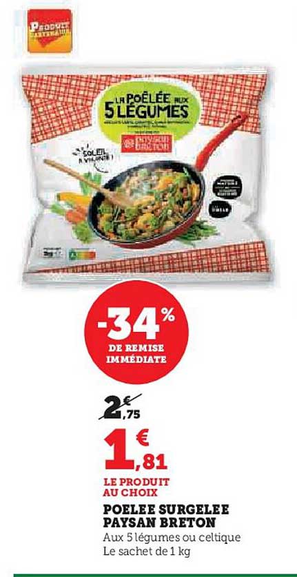 poêlée surgelée paysan breton