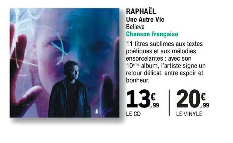 raphaël une autre vie - believe - chanson française