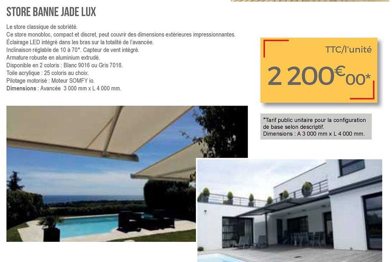 store banne jade lux