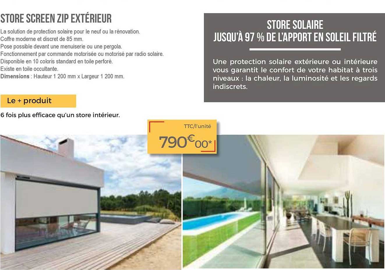 store screen zip extérieur