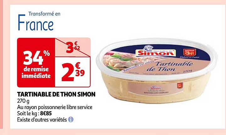 Tartinable De Thon Simon