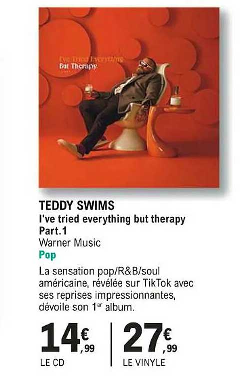 teddy swims - i've tried everything but therapy part. 1 - warner music - pop