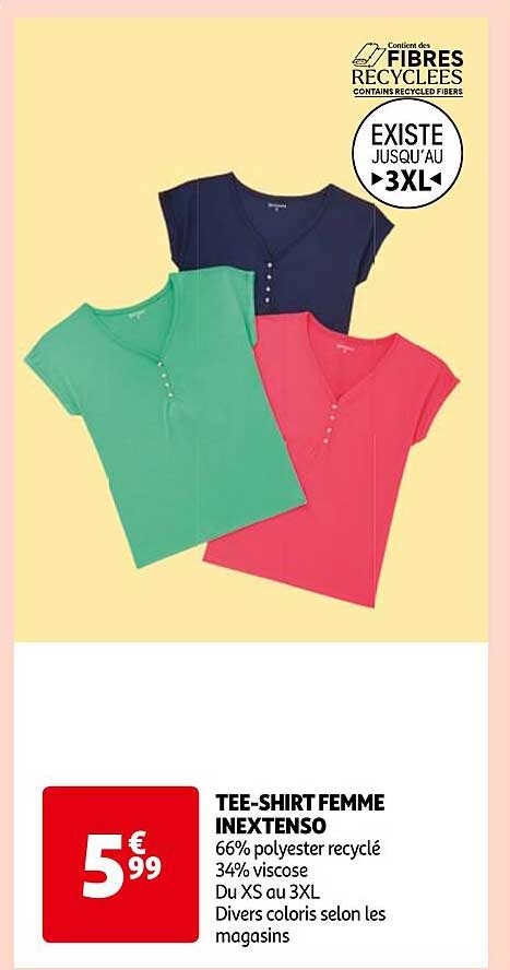 tee-shirt femme inextenso