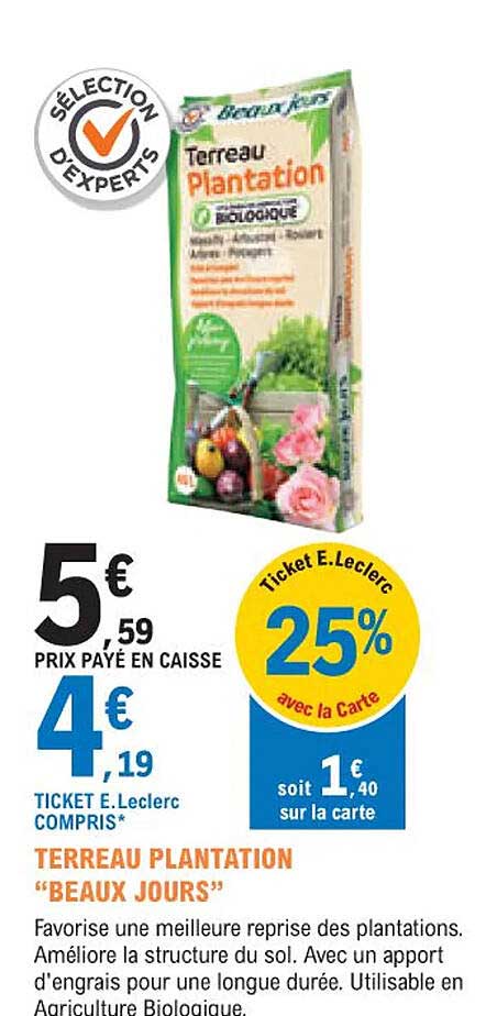 terreau plantation "beaux jours"