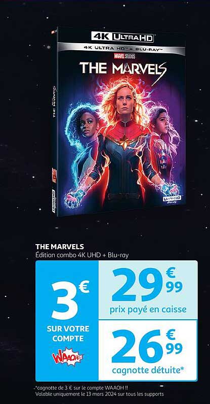 the marvels édition combo 4k-uhd + blu-ray