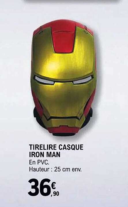 tirelire casque iron man
