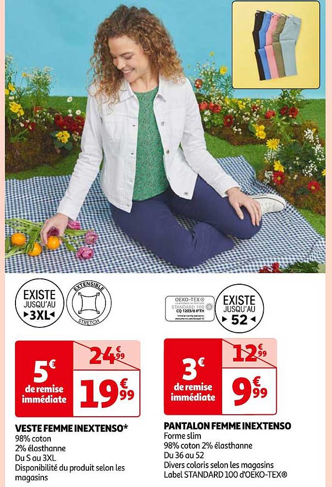 Veste Femme Inextenso, Pantalon Femme Inextenso