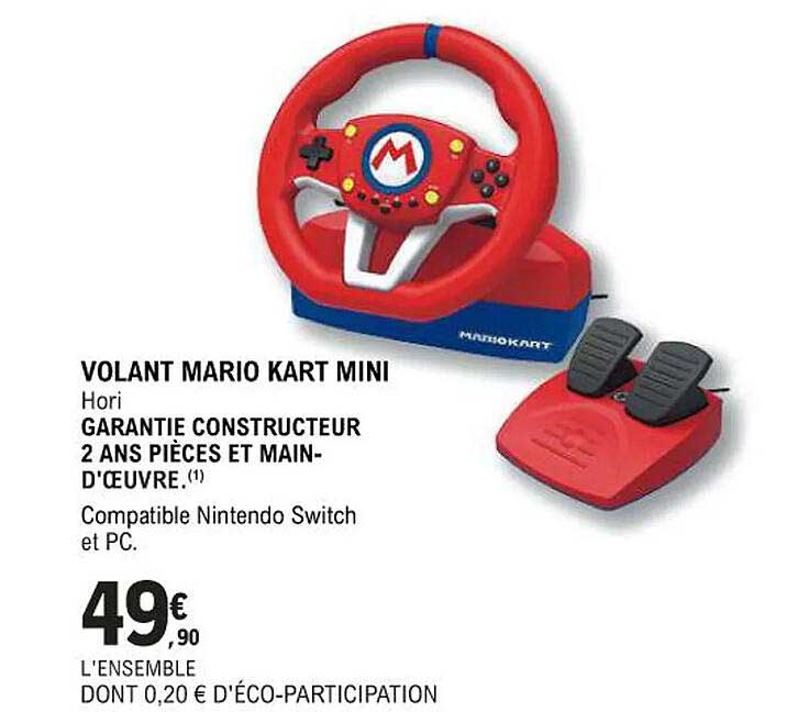 volant mario kart mini - hori
