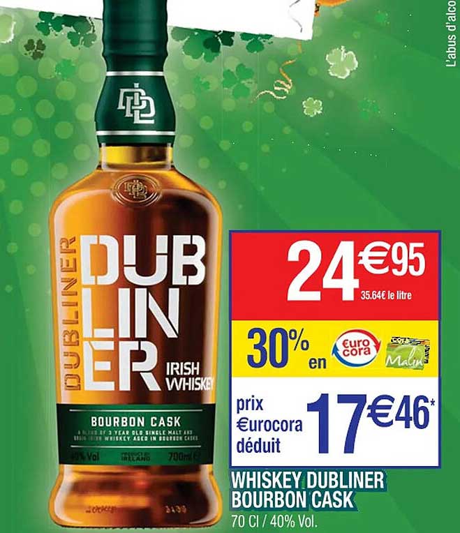 whiskey dubliner bourbon cask