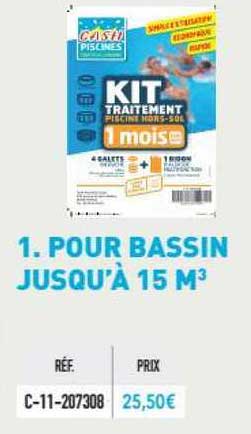 pour bassin jusqu'à 15m3
