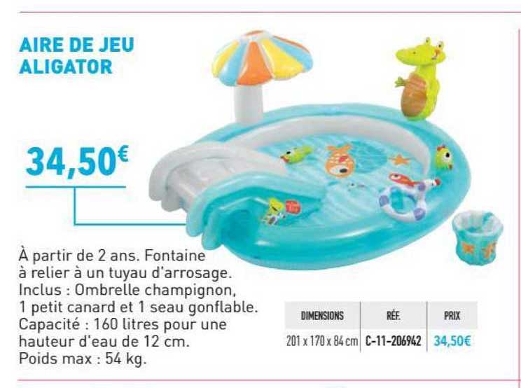 aire de jeu aligator