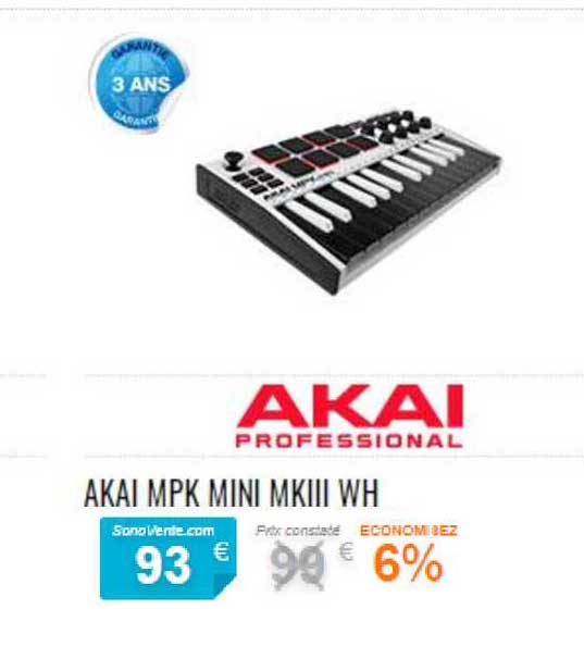 akai mpk mini mkiii wh