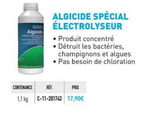 algicide spécial électrolyseur
