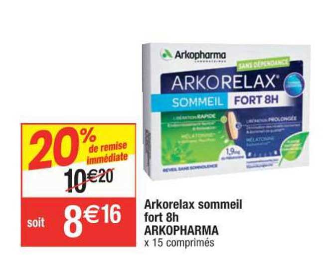 arkorelax sommeil fort 8h arkopharma