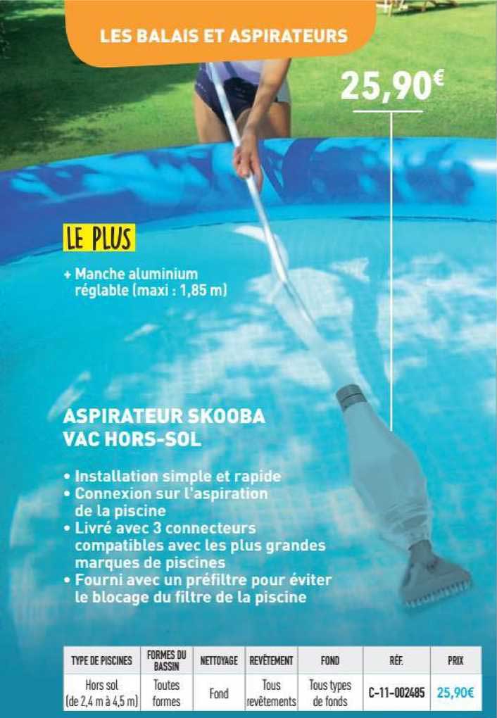 aspirateur skooba vac hors-sol