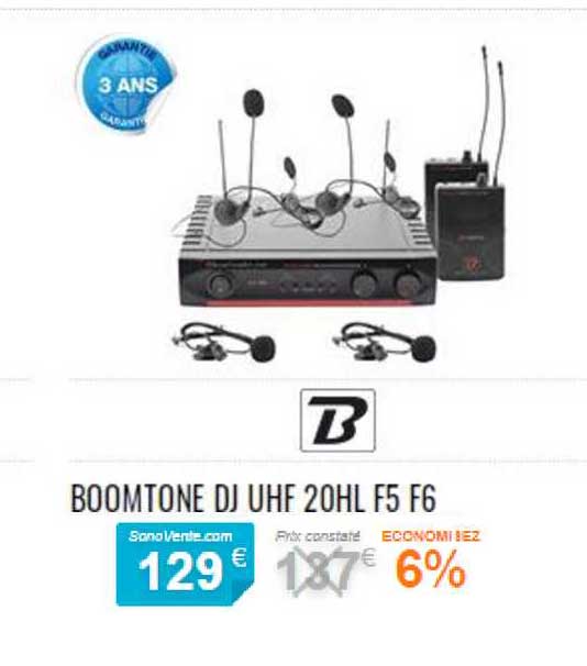 boomtone dj uhf 20hl f5 f6