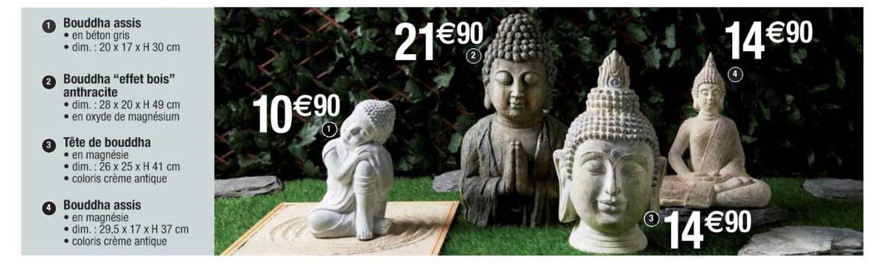 Bouddha Assis, Bouddha "effet Bois", Tête De Bouddha, Bouddha Assis