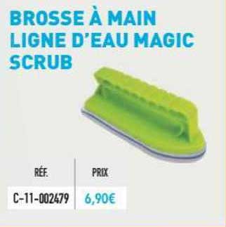 brosse à main ligne d'eau magic scrub