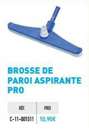 brosse de paroi aspirante pro